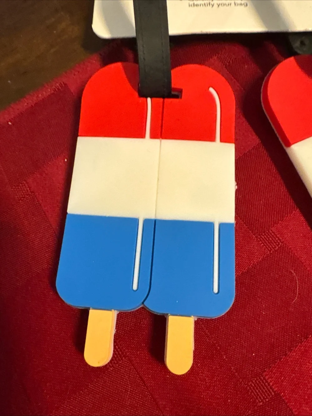 Patriotic Popsicle Luggage Tags - 2 Pack